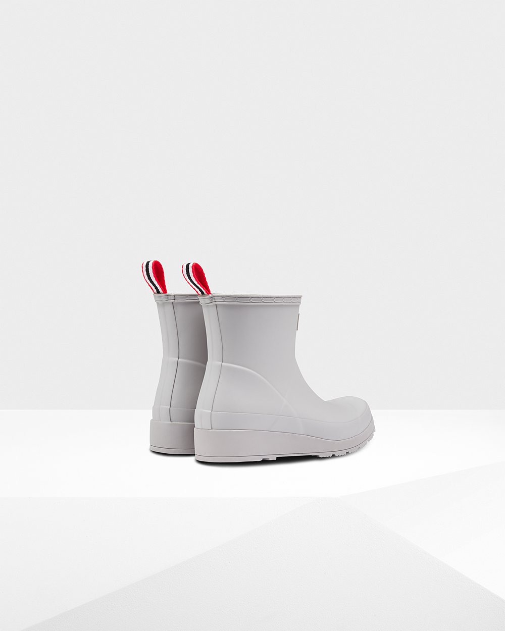 Womens Play Boots - Hunter Original Short Rain (15EVYULAI) - Grey